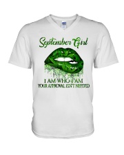 September Girl V-Neck T-Shirt tile