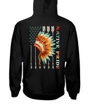 Native American Flag Hooded Sweatshirt back