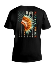 Native American Flag V-Neck T-Shirt thumbnail
