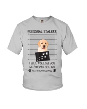Funny Dog Lover Gift Personal Stalker Labrador T S Youth T-Shirt thumbnail