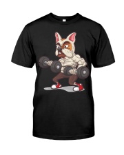 Muscle French Bulldog Working Out At The Gym T Shi Classic T-Shirt front