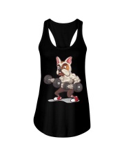 Muscle French Bulldog Working Out At The Gym T Shi Ladies Flowy Tank thumbnail