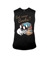 Book Lover French Bulldog Bookworm Gift Shirt Wome Sleeveless Tee thumbnail