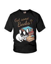 Book Lover French Bulldog Bookworm Gift Shirt Wome Youth T-Shirt thumbnail