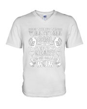 VOLLEYBALL - GIRL AND MOM V-Neck T-Shirt thumbnail