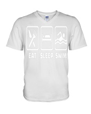 SWIMMING EAT V-Neck T-Shirt thumbnail