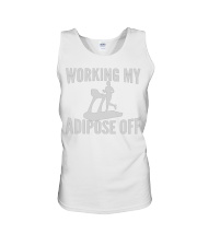 GYM WORKING MY ADIPOSE OFF Unisex Tank thumbnail
