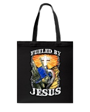 Fueled by Jesus Tote Bag tile