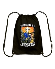 Fueled by Jesus Drawstring Bag tile
