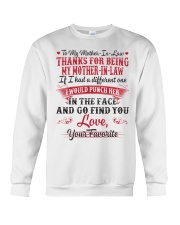 THANKS FOR BEING MY MOTHER-IN-LAW Crewneck Sweatshirt thumbnail