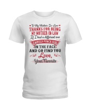 THANKS FOR BEING MY MOTHER-IN-LAW Ladies T-Shirt thumbnail