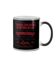THANKS FOR BEING MY MOTHER-IN-LAW Color Changing Mug thumbnail