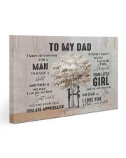 My dad my hero I love you 30x20 Gallery Wrapped Canvas Prints front