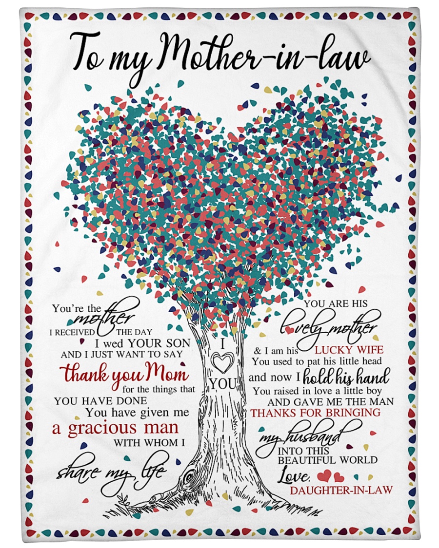 To My Mother-in-law BFG-BLK372 Large Fleece Blanket - 60" x 80"