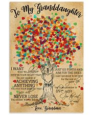 To My Granddaughter 16x24 Poster front