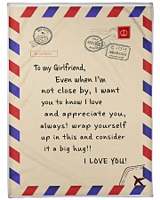 To my girlfriend blanket Large Fleece Blanket - 60" x 80" front
