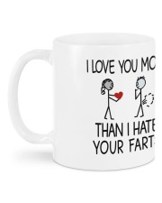 I Love You More Mug Mug back