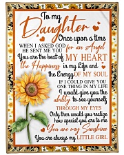 To My Daughter Sunflower BFG-BLK309 Large Fleece Blanket - 60" x 80" front