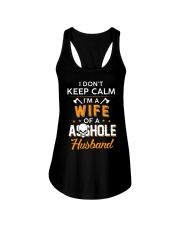 I'M A WIFE OF A ASSHOLE HUSBAND Ladies Flowy Tank tile