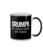 Grumpa like a regular grandpa only grumpier Color Changing Mug tile
