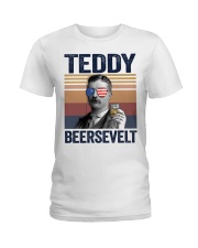 US DRINK TEDDY BEERSEVELT Ladies T-Shirt tile