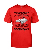 God Sent Me My Grandkids Classic T-Shirt front