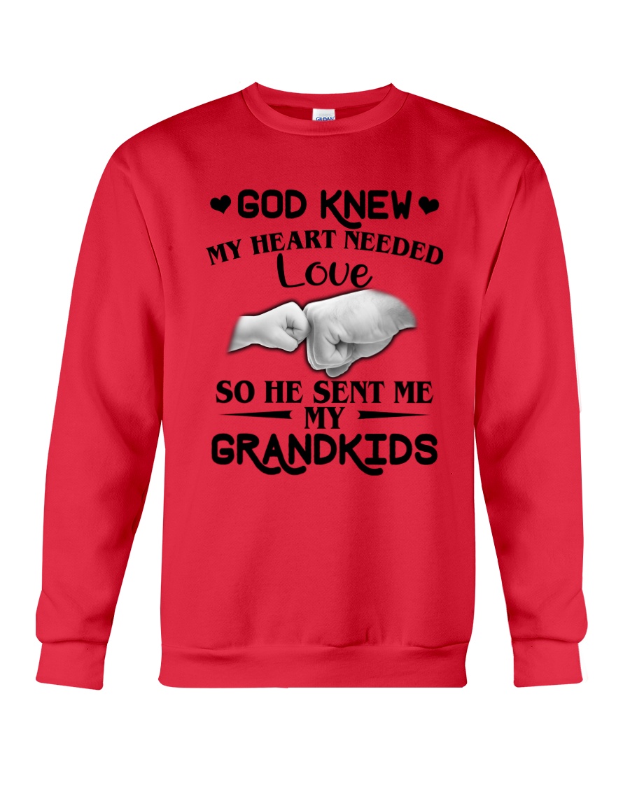God Sent Me My Grandkids Crewneck Sweatshirt