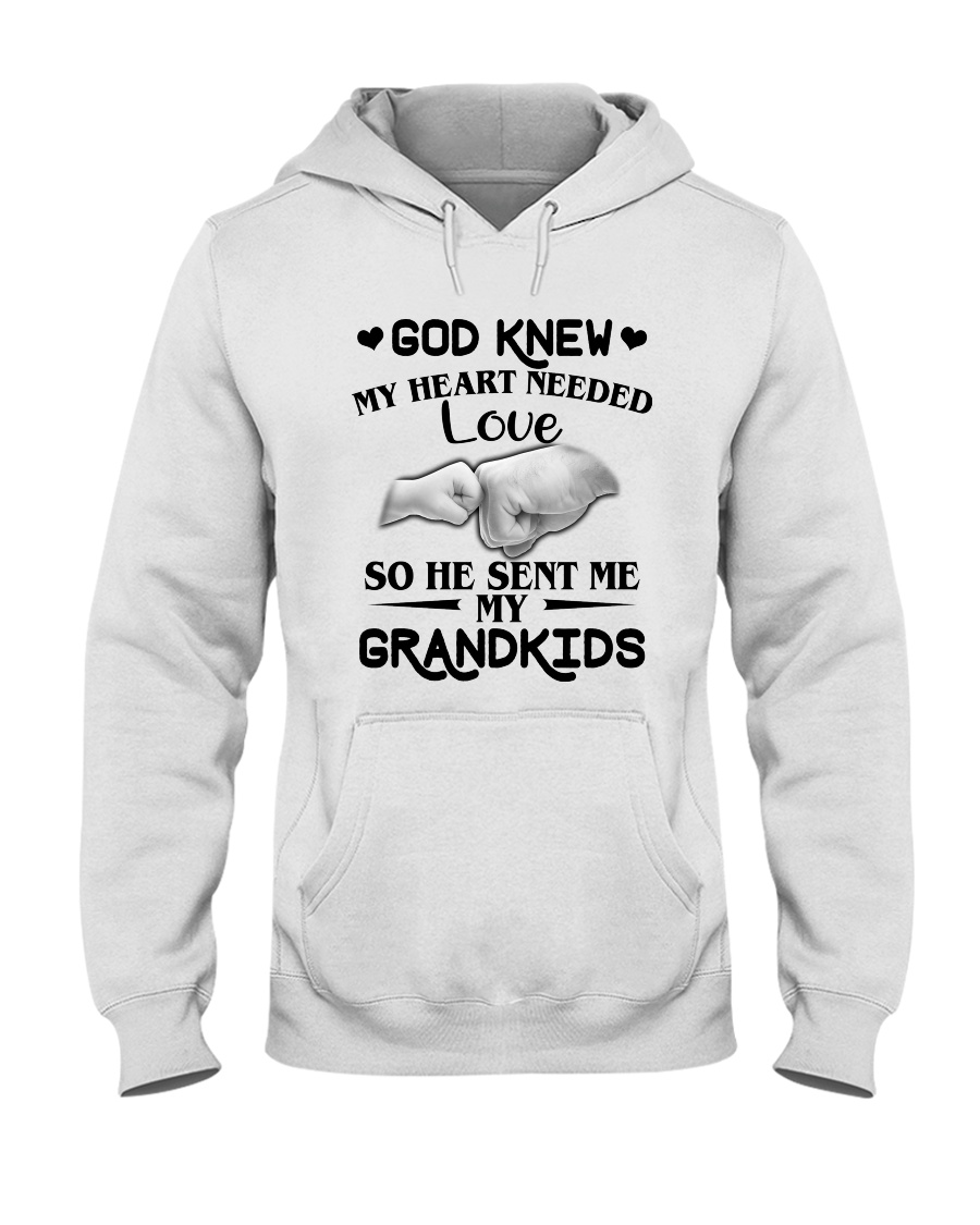 God Sent Me My Grandkids Hooded Sweatshirt