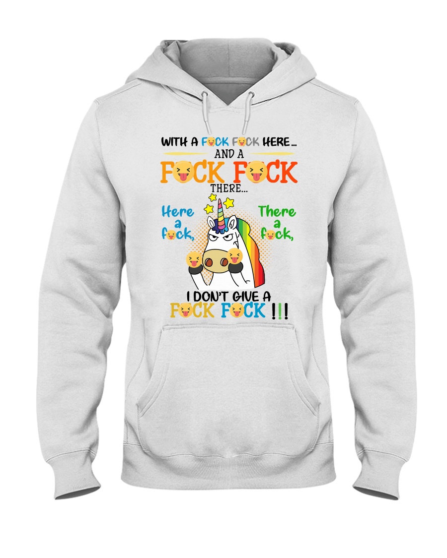I don't Give A Fck Fck Hooded Sweatshirt