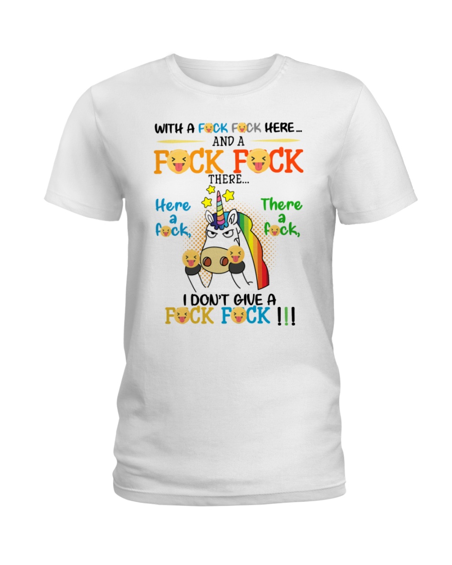 I don't Give A Fck Fck Ladies T-Shirt