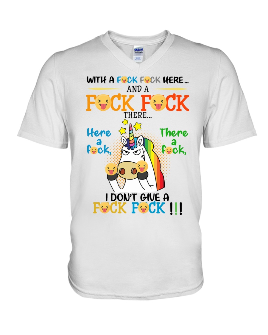 I don't Give A Fck Fck V-Neck T-Shirt