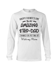 Happy father's day to my amazing step dad Long Sleeve Tee tile