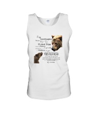 1 DAY LEFT - TO MY GRANDDAUGHTER FROM GRANDPA BEAR Unisex Tank thumbnail