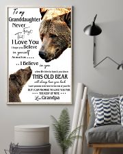 1 DAY LEFT - TO MY GRANDDAUGHTER FROM GRANDPA BEAR 16x24 Poster lifestyle-poster-1