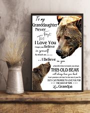 1 DAY LEFT - TO MY GRANDDAUGHTER FROM GRANDPA BEAR 16x24 Poster lifestyle-poster-3
