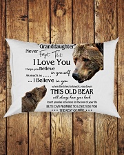1 DAY LEFT - TO MY GRANDDAUGHTER FROM GRANDPA BEAR Rectangular Pillowcase aos-pillow-rectangle-front-lifestyle-2