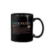Black father shirt Mug tile