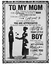 TO MY MOM BLANKET FROM SON Large Fleece Blanket - 60" x 80" front