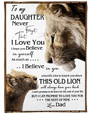 1 DAY LEFT - GET YOURS NOW TO MY DAUGHTER LIONS Large Fleece Blanket - 60" x 80" front