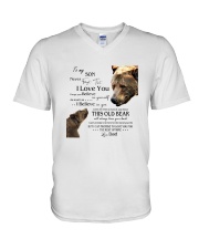 1 DAY LEFT - TO SON FROM DAD BEARS V-Neck T-Shirt thumbnail