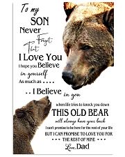 1 DAY LEFT - TO SON FROM DAD BEARS 11x17 Poster thumbnail