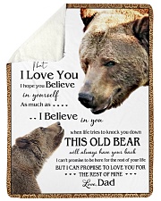 1 DAY LEFT - TO SON FROM DAD BEARS Large Sherpa Fleece Blanket - 60" x 80" thumbnail