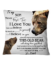 1 DAY LEFT - TO SON FROM DAD BEARS Square Pillowcase thumbnail