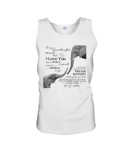 1 DAY LEFT - TO MY GRANDDAUGHTER ELEPHENTS Unisex Tank thumbnail