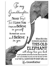 1 DAY LEFT - TO MY GRANDDAUGHTER ELEPHENTS 11x17 Poster thumbnail