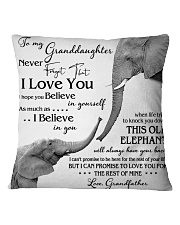 1 DAY LEFT - TO MY GRANDDAUGHTER ELEPHENTS Square Pillowcase thumbnail