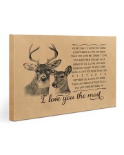I Love You The Most Deer Couple 30x20 Gallery Wrapped Canvas Prints front