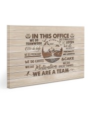 In this office We do teamwork 30x20 Gallery Wrapped Canvas Prints front