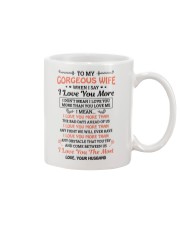 TO MY GOREOUS WIFE Mug front