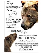 1 DAY LEFT - TO MY GRANDDAUGHTER FROM GRANDMA BEAR 11x17 Poster thumbnail